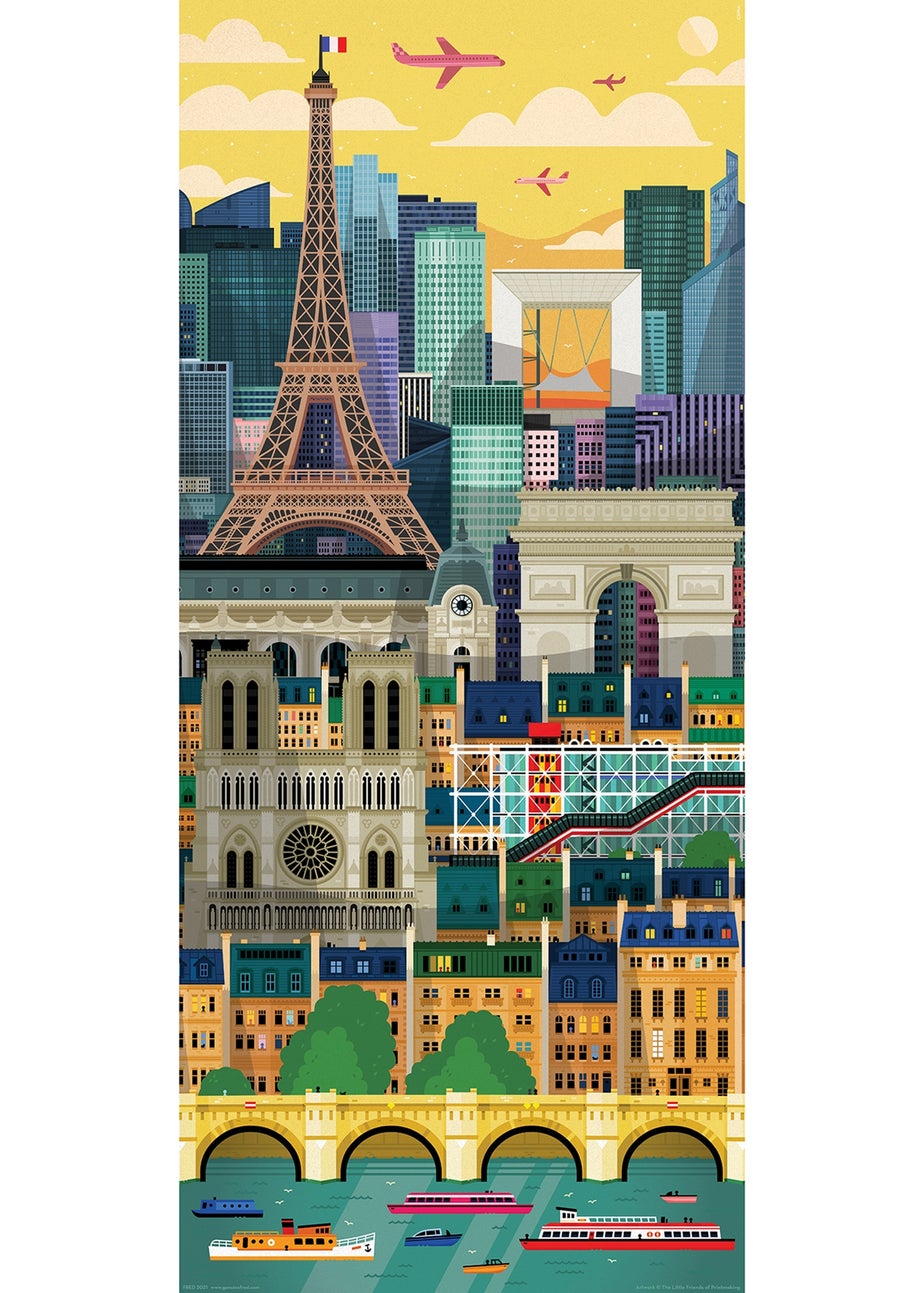 Fred Multi-coloured Paris Puzzle 1000pc