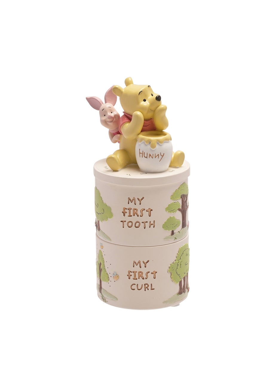 Disney Winnie The Pooh Resin Tooth And Curl Trinket Box Set