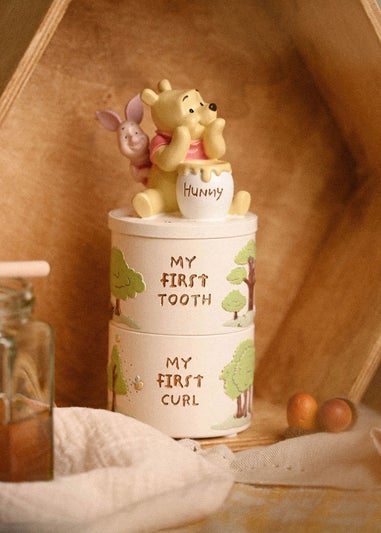 Disney Winnie The Pooh Resin Tooth And Curl Trinket Box Set