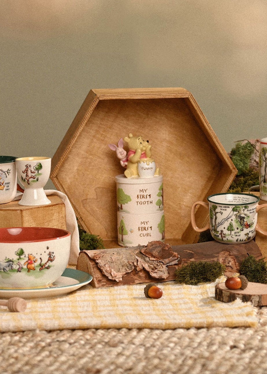 Disney Winnie The Pooh Resin Tooth And Curl Trinket Box Set