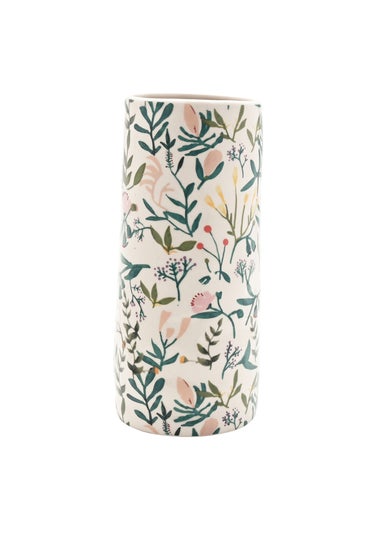 Hestia White Floral Vase