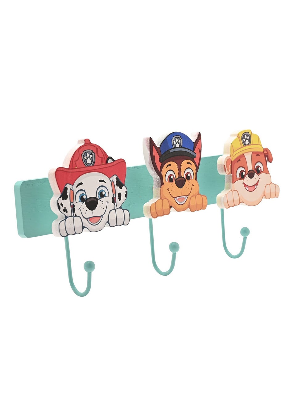 Paw Patrol Turqouise Wooden Wall Hook
