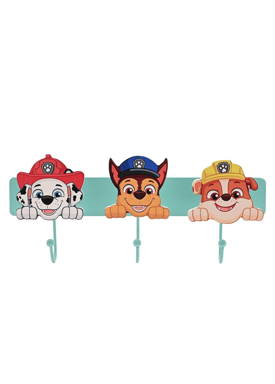Paw Patrol Turqouise Wooden Wall Hook
