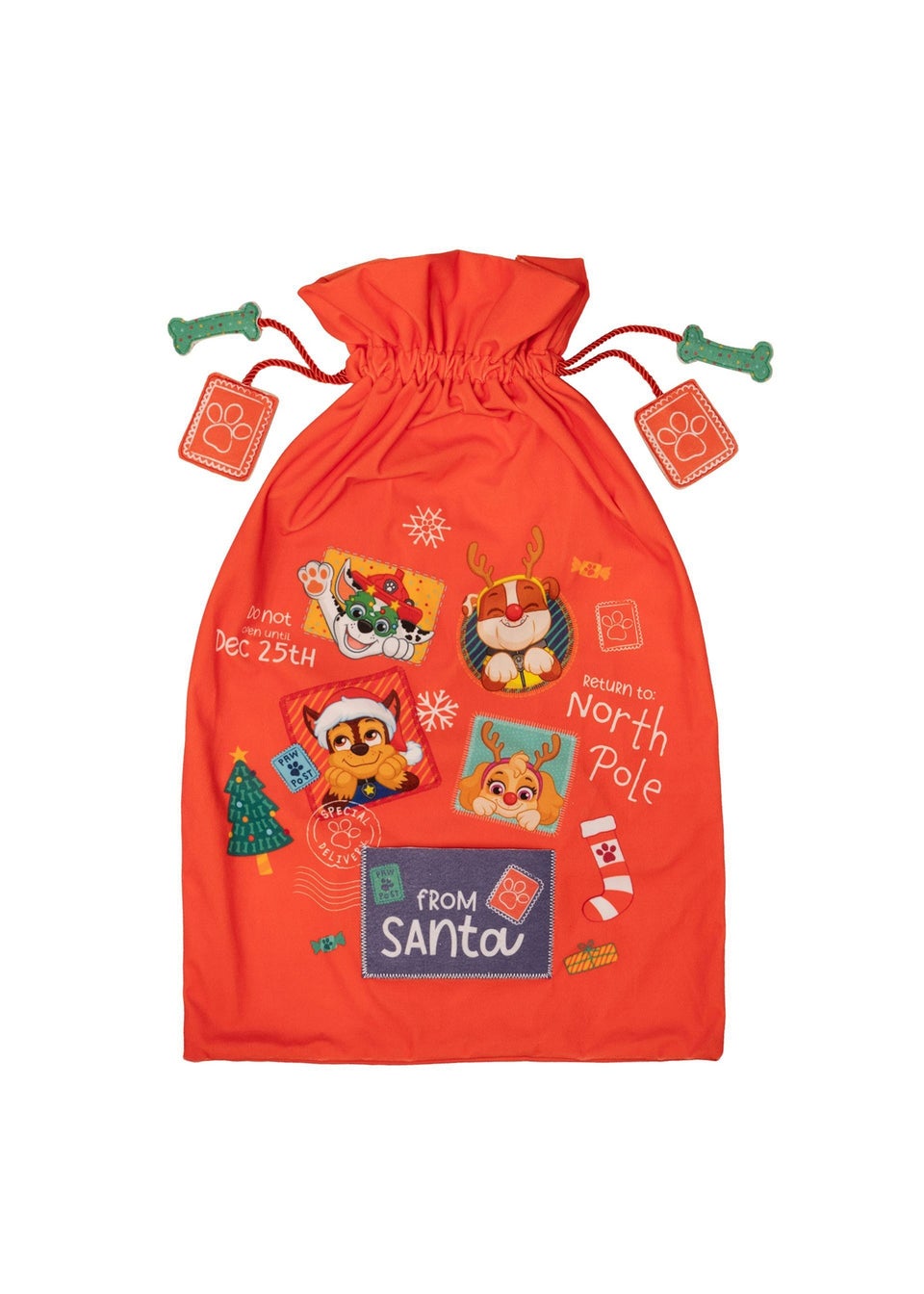 Paw Patrol Red Multi Character Christmas Sack