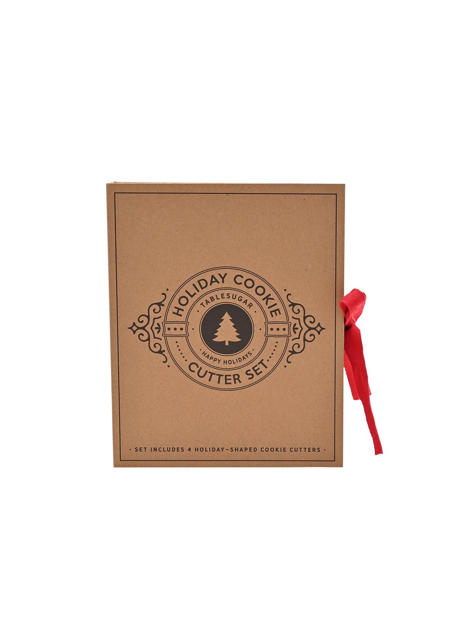 Santa Barbara Silver Christmas Cookie Cutter Gift Set