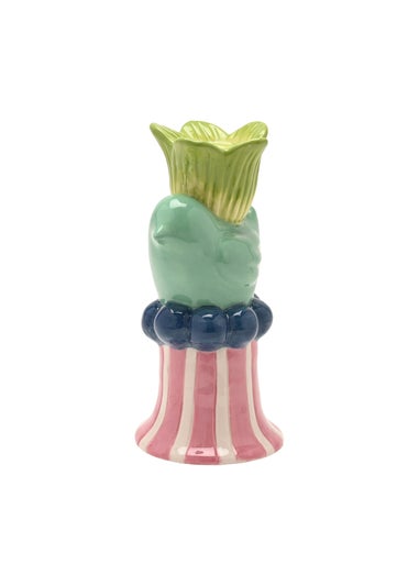 Hestia Bird & Green Flower Candle Holder