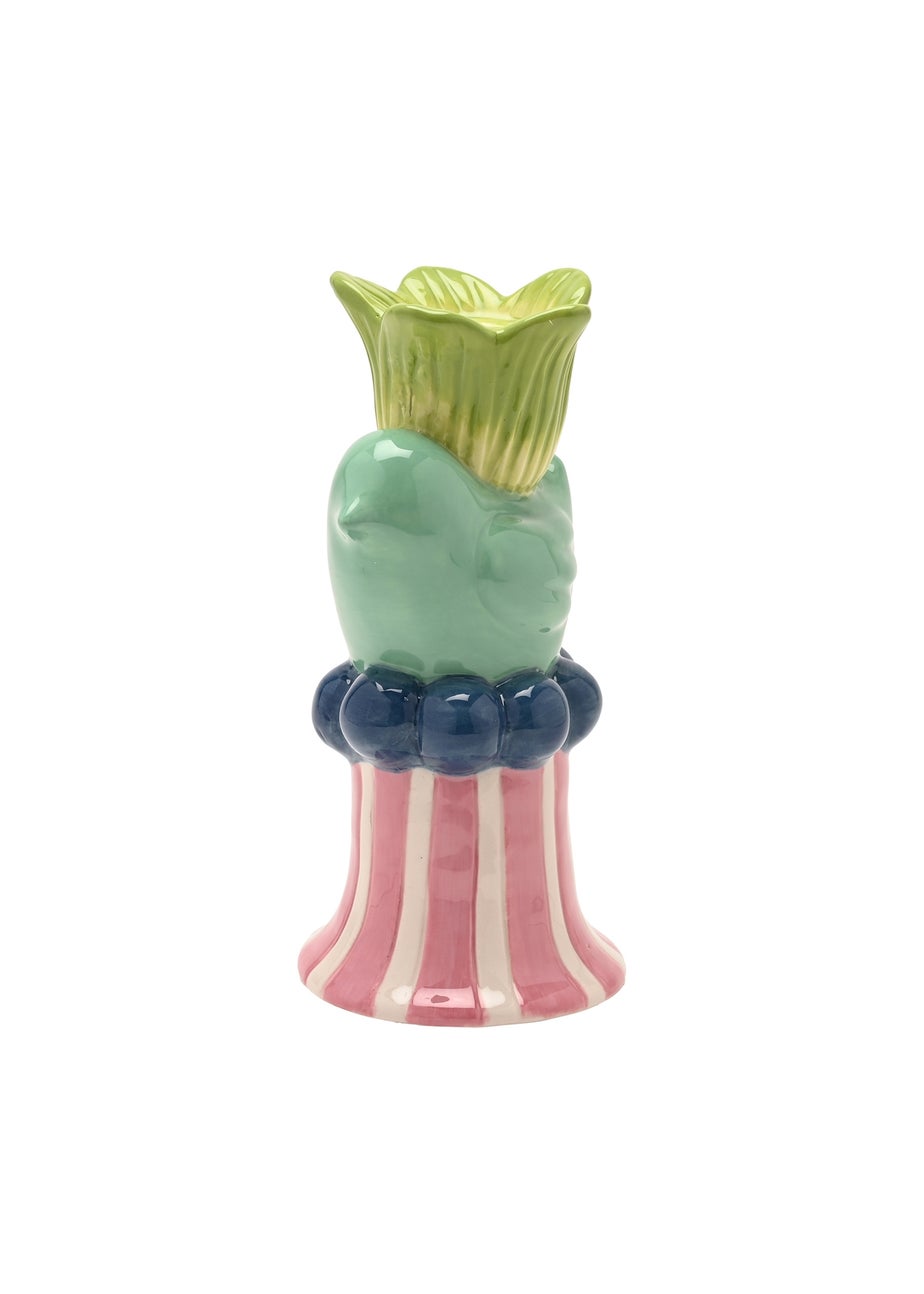 Hestia Bird & Green Flower Candle Holder