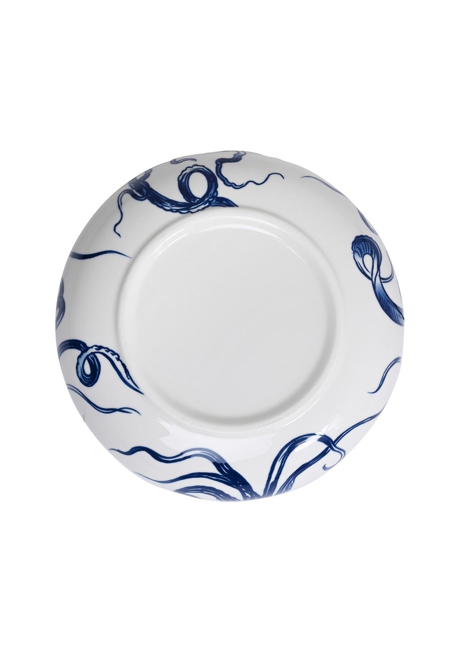 Hestia Blue Salad Bowl Octopus Design