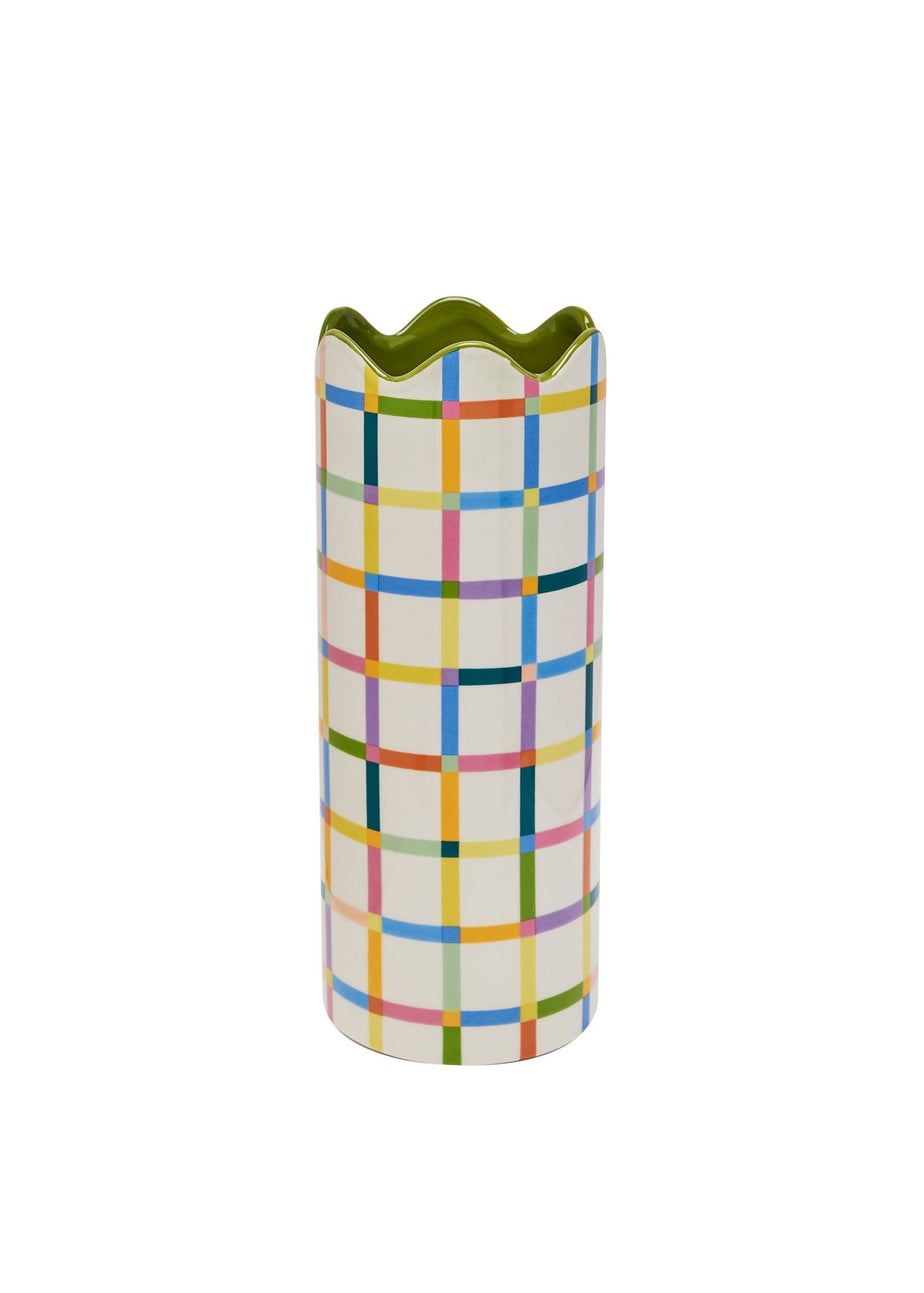 Raspberry Blossom Multi Coloured Vase