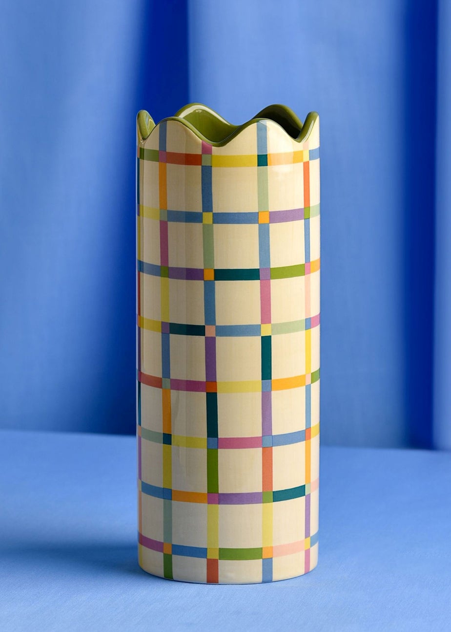 Raspberry Blossom Multi Coloured Vase