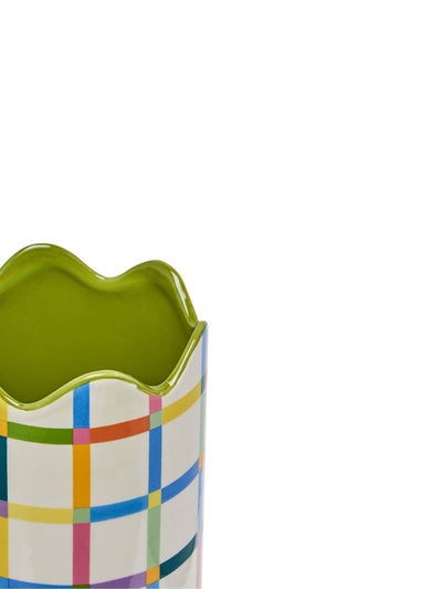 Raspberry Blossom Multi Coloured Vase