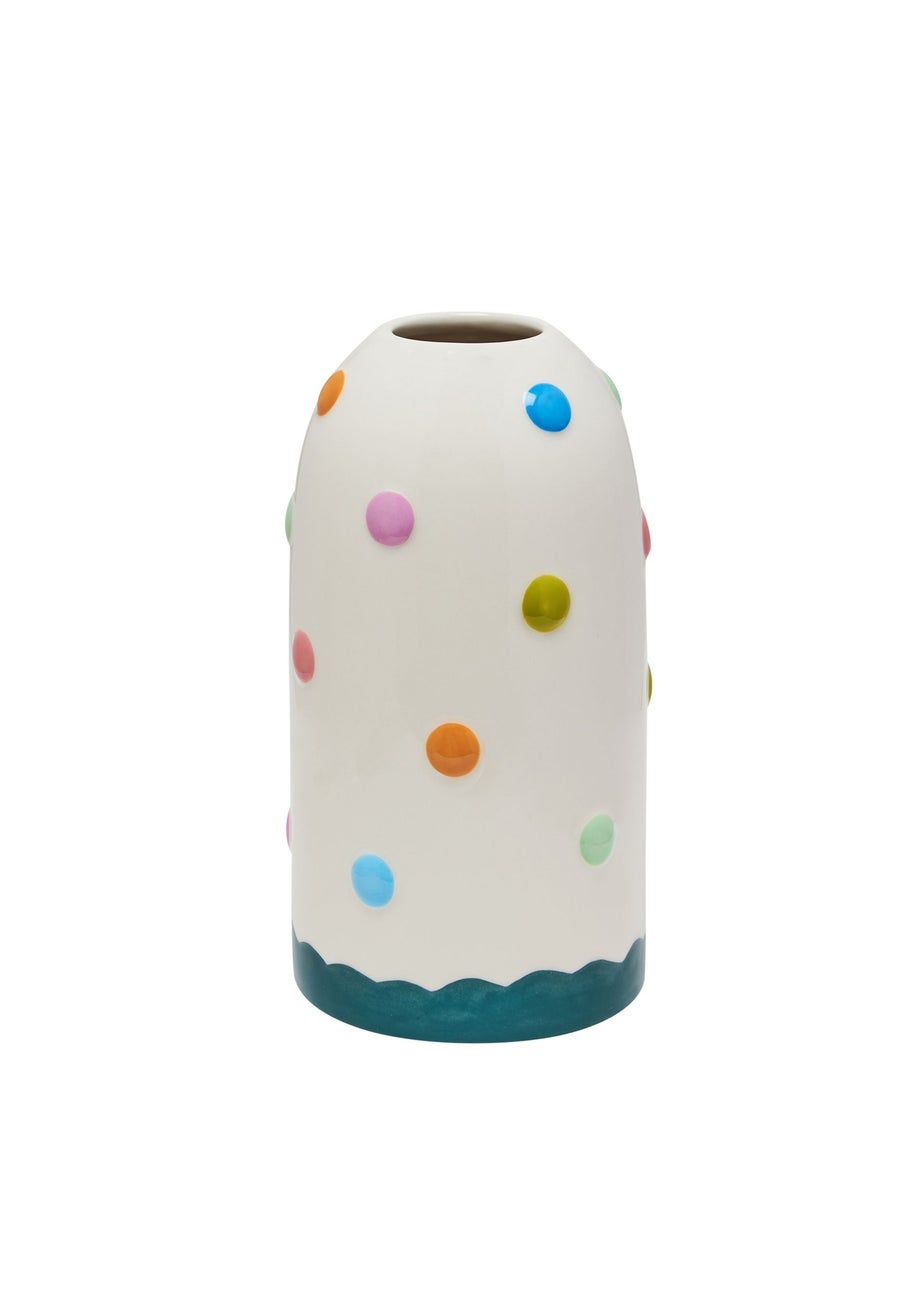 Raspberry Blossom Bobble Multi Coloured Vase