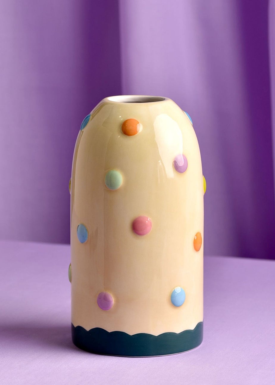 Raspberry Blossom Bobble Multi Coloured Vase