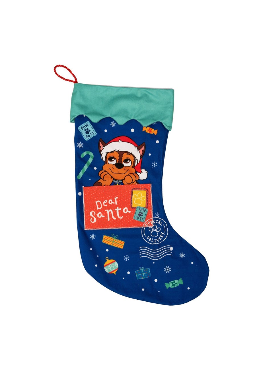 Paw Patrol Dark Blue Christmas Stocking Chase