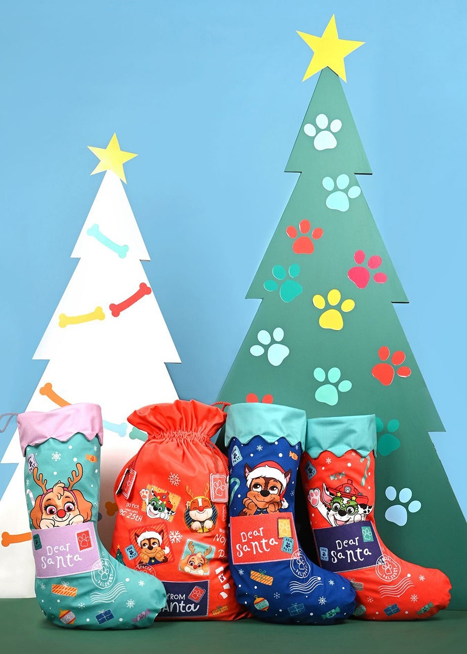 Paw Patrol Turqouise Christmas Stocking Skye