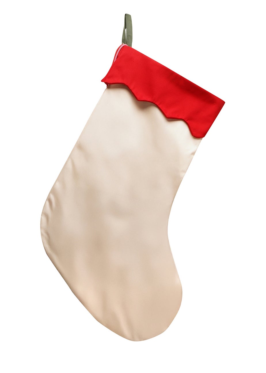 Raspberry Blossom Multi-coloured Stars Stocking