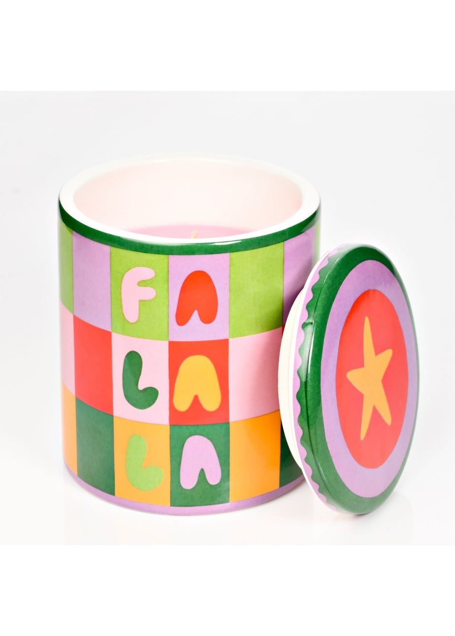 Raspberry Blossom Multi-coloured Lidded Candle Fa La La