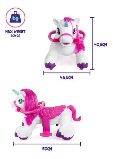 Xootz Magical Unicorn Ride-On White