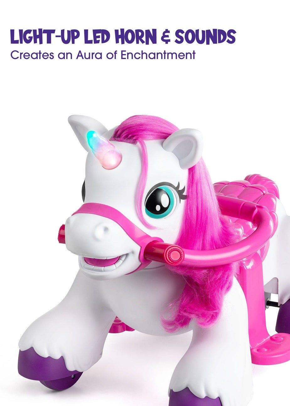 Xootz Magical Unicorn Ride-On White