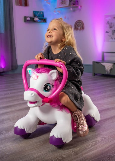 Xootz Magical Unicorn Ride-On White