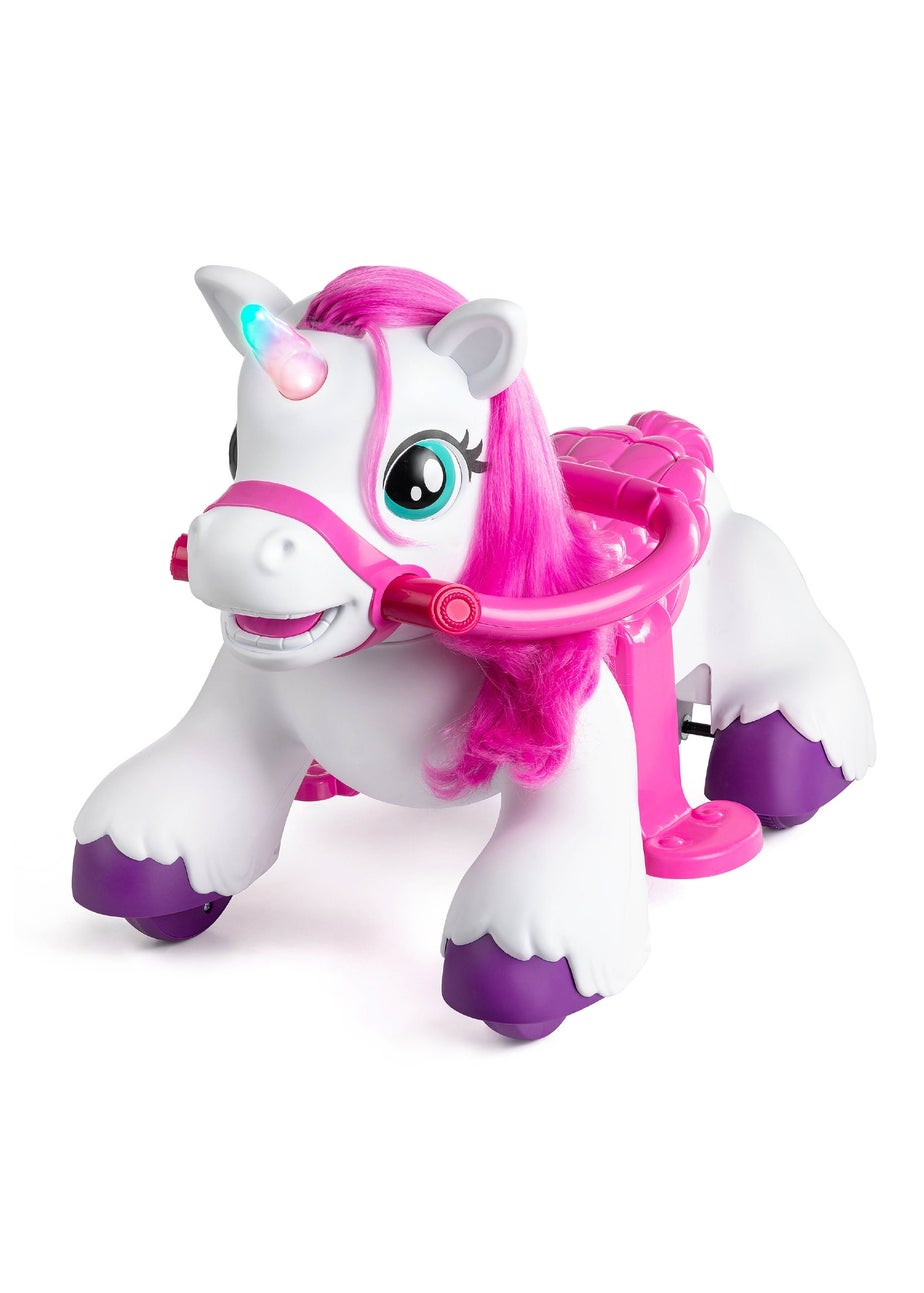 Xootz Magical Unicorn Ride-On White