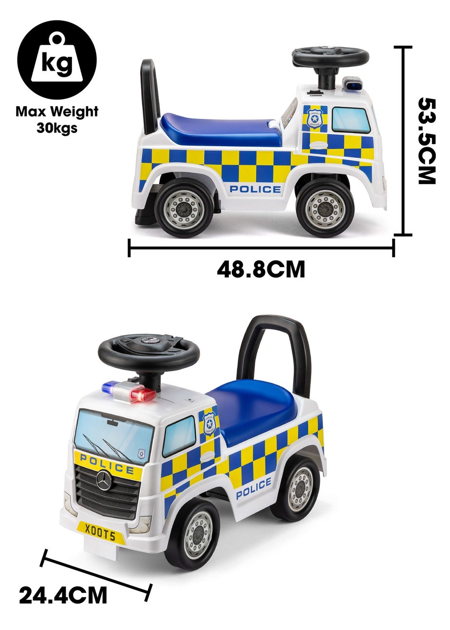 Xootz Mercedes-Benz Police Foot to Floor Ride On White