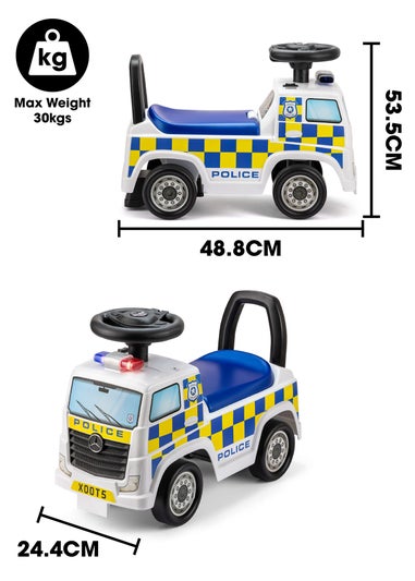 Xootz Mercedes-Benz Police Foot to Floor Ride On White