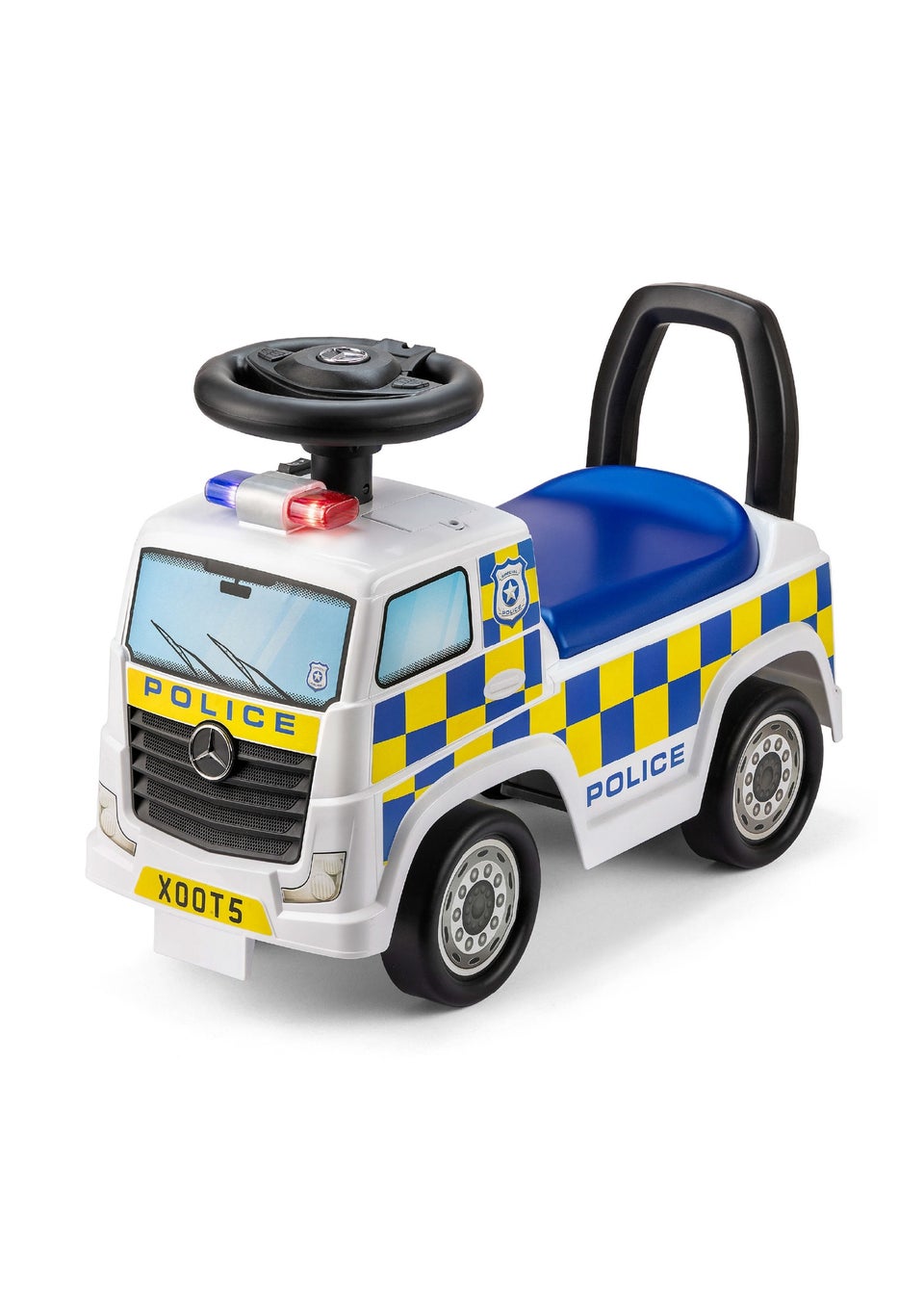 Xootz Mercedes-Benz Police Foot to Floor Ride On White