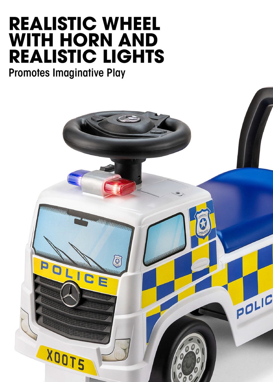 Xootz Mercedes-Benz Police Foot to Floor Ride On White