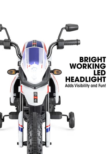 Xootz Aprilia Motorbike 12V Lithium White