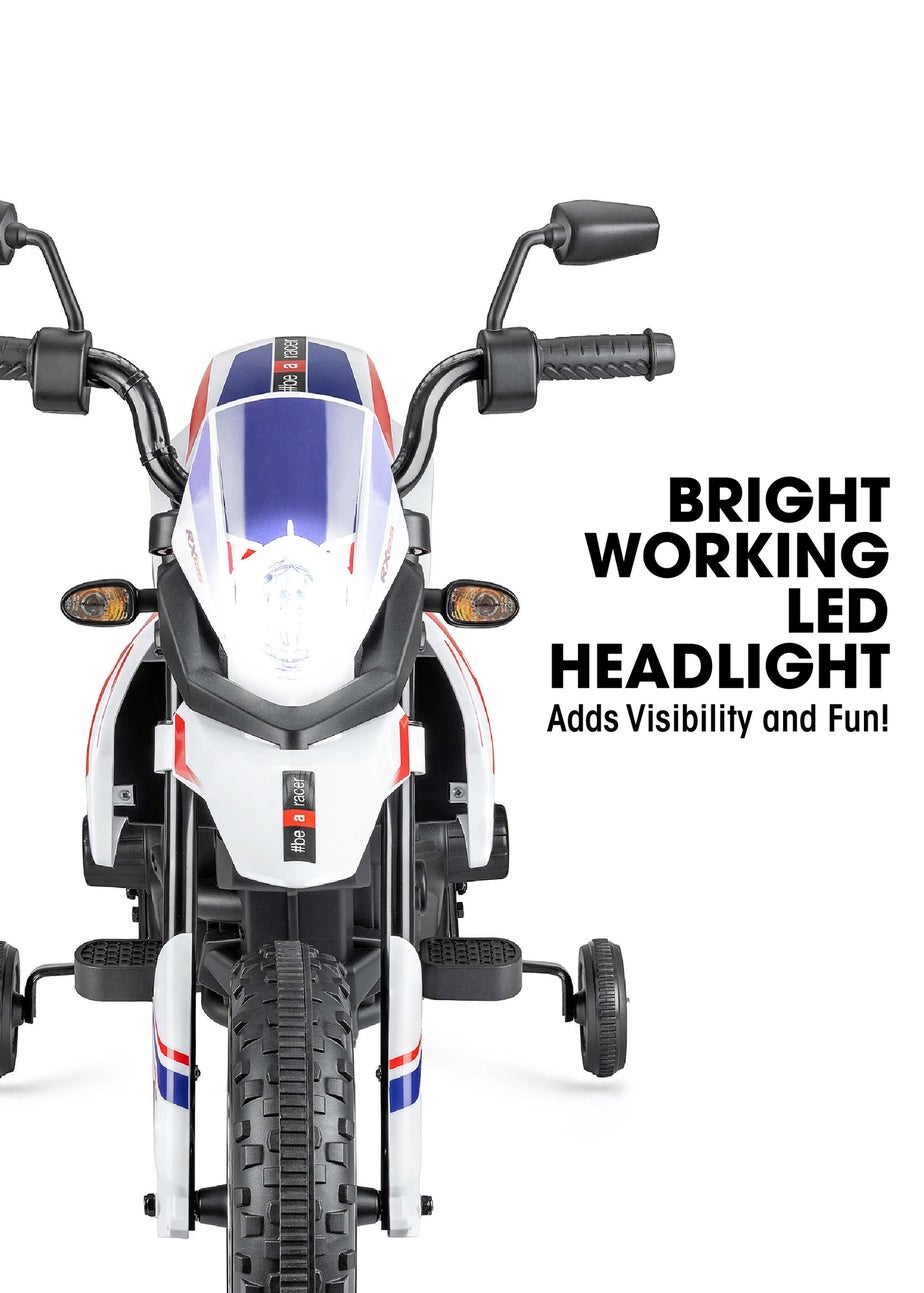 Xootz Aprilia Motorbike 12V Lithium White