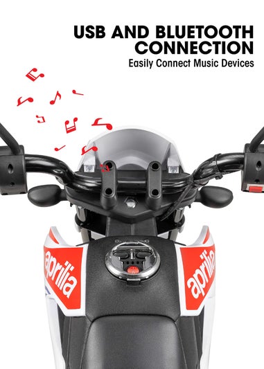 Xootz Aprilia Motorbike 12V Lithium White