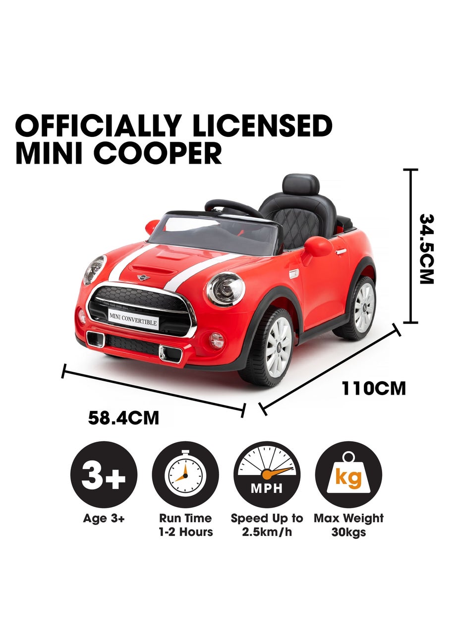 Xootz Mini Cooper Convertible Red