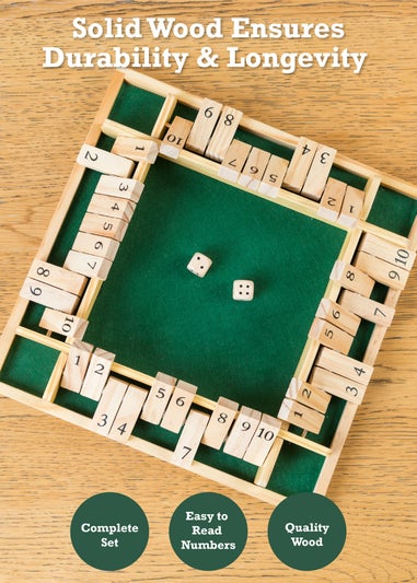 Toyrific 4 Player Shut The Box Brown