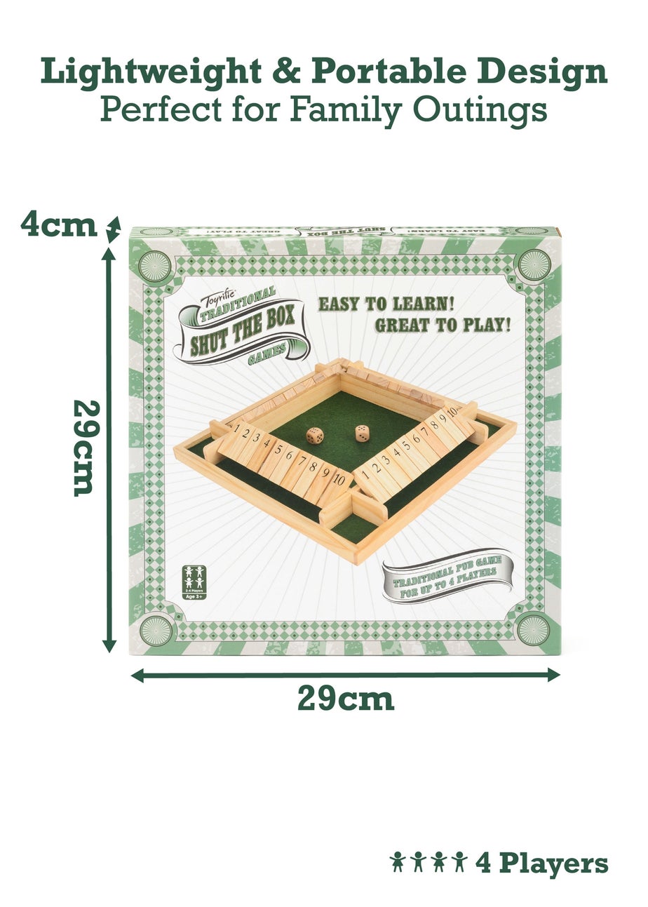 Toyrific 4 Player Shut The Box Brown