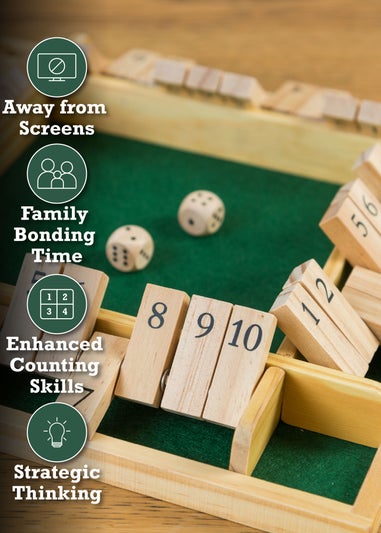 Toyrific 4 Player Shut The Box Brown