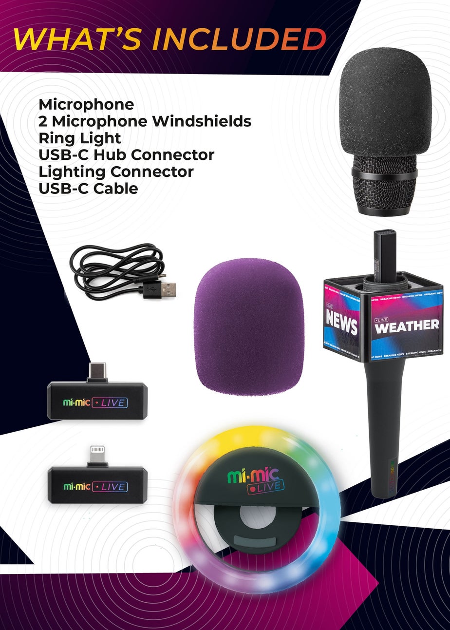Toyrific Mi Mic Live Media Maker Kit Black
