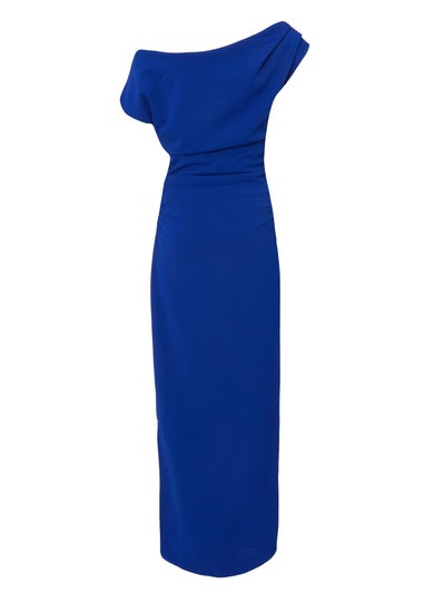 Quiz Blue Asymmetric Maxi Dress
