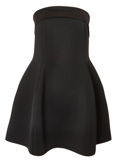 Quiz Black Bandeau A-Line Mini Dress