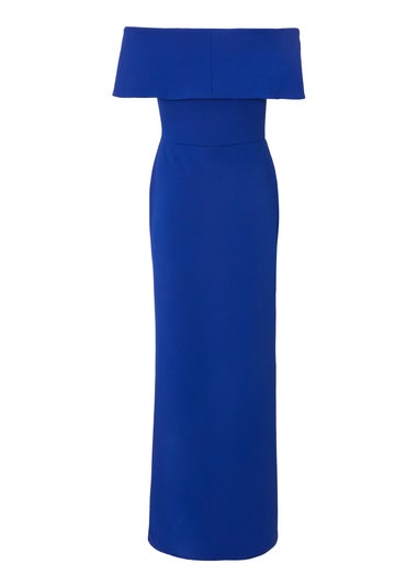 Quiz Blue Bardot Maxi Dress
