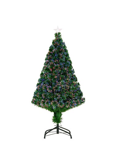 HOMCOM 4FT Fibre Optic Christmas Tree
