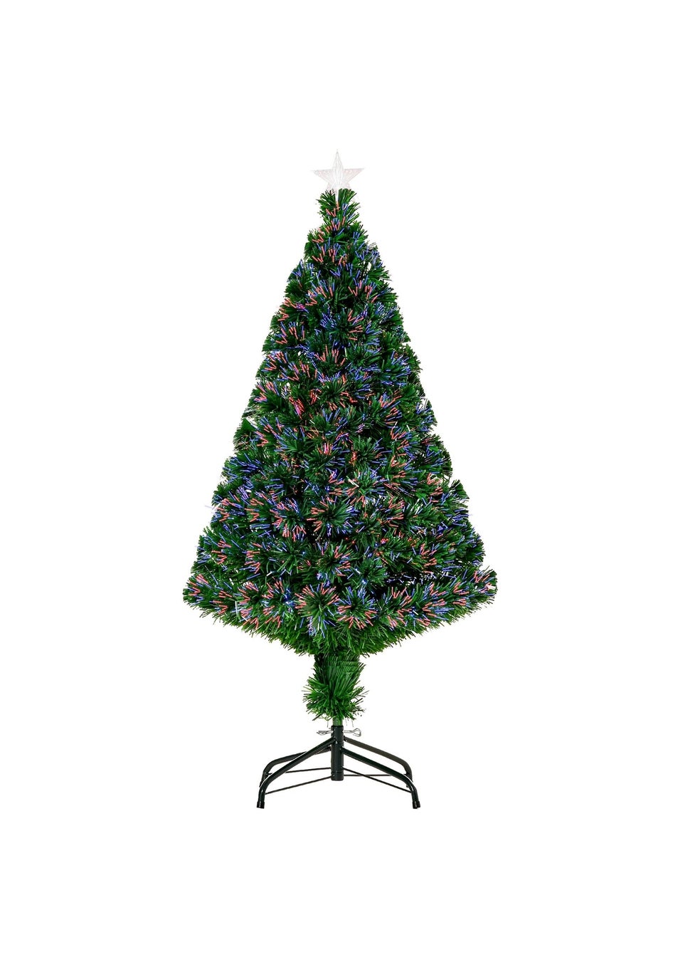 HOMCOM 4FT Fibre Optic Christmas Tree