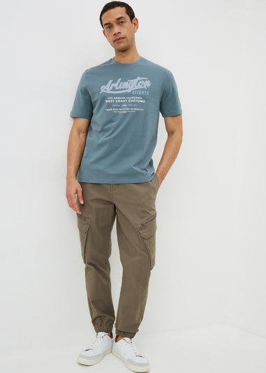 3 Pack Blue Motor Graphic T-Shirts