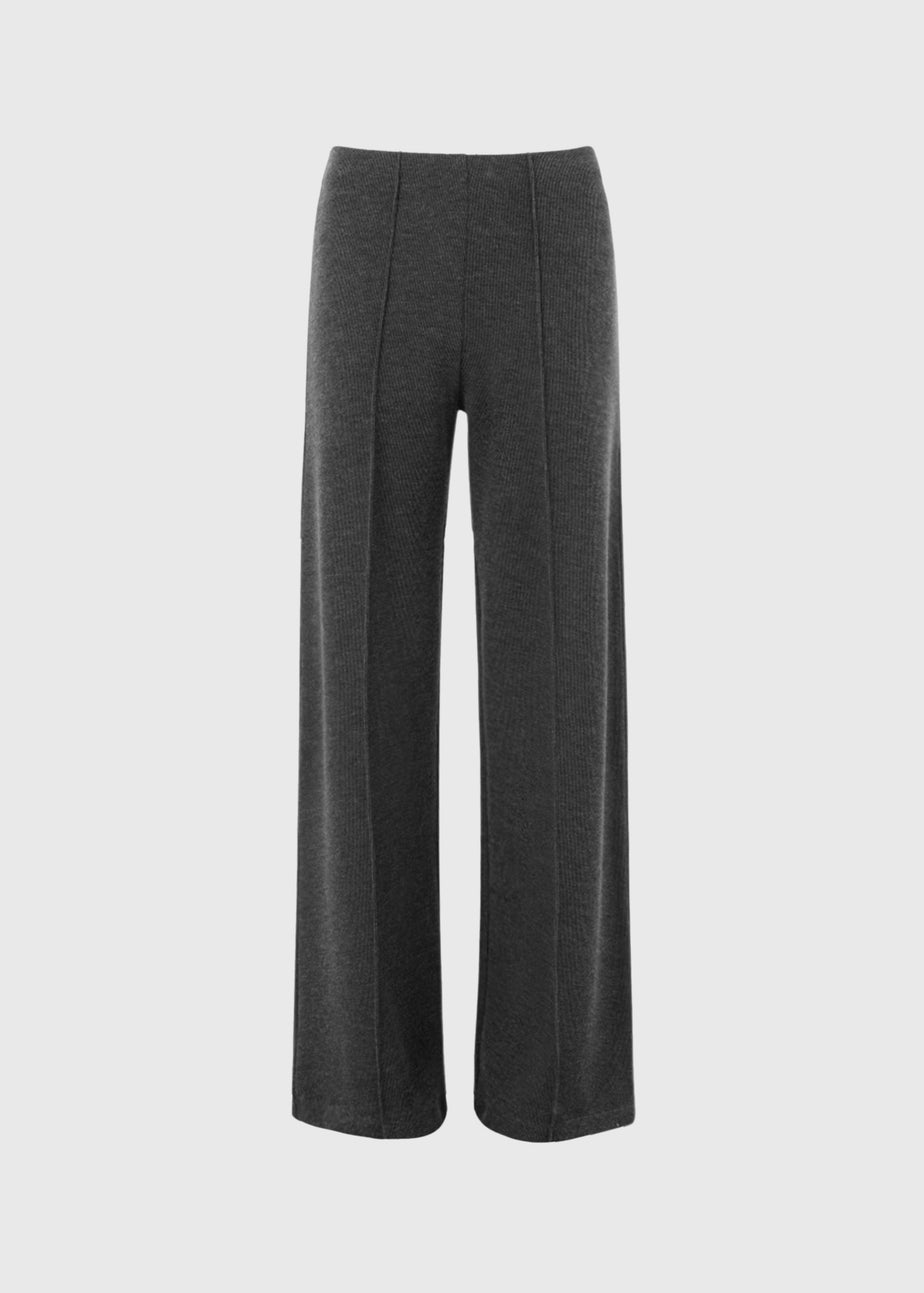 Charcoal Soft Touch Co Ord Trousers