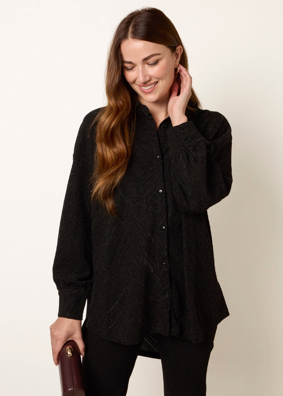 Blue Vanilla Black Lurex Shirt