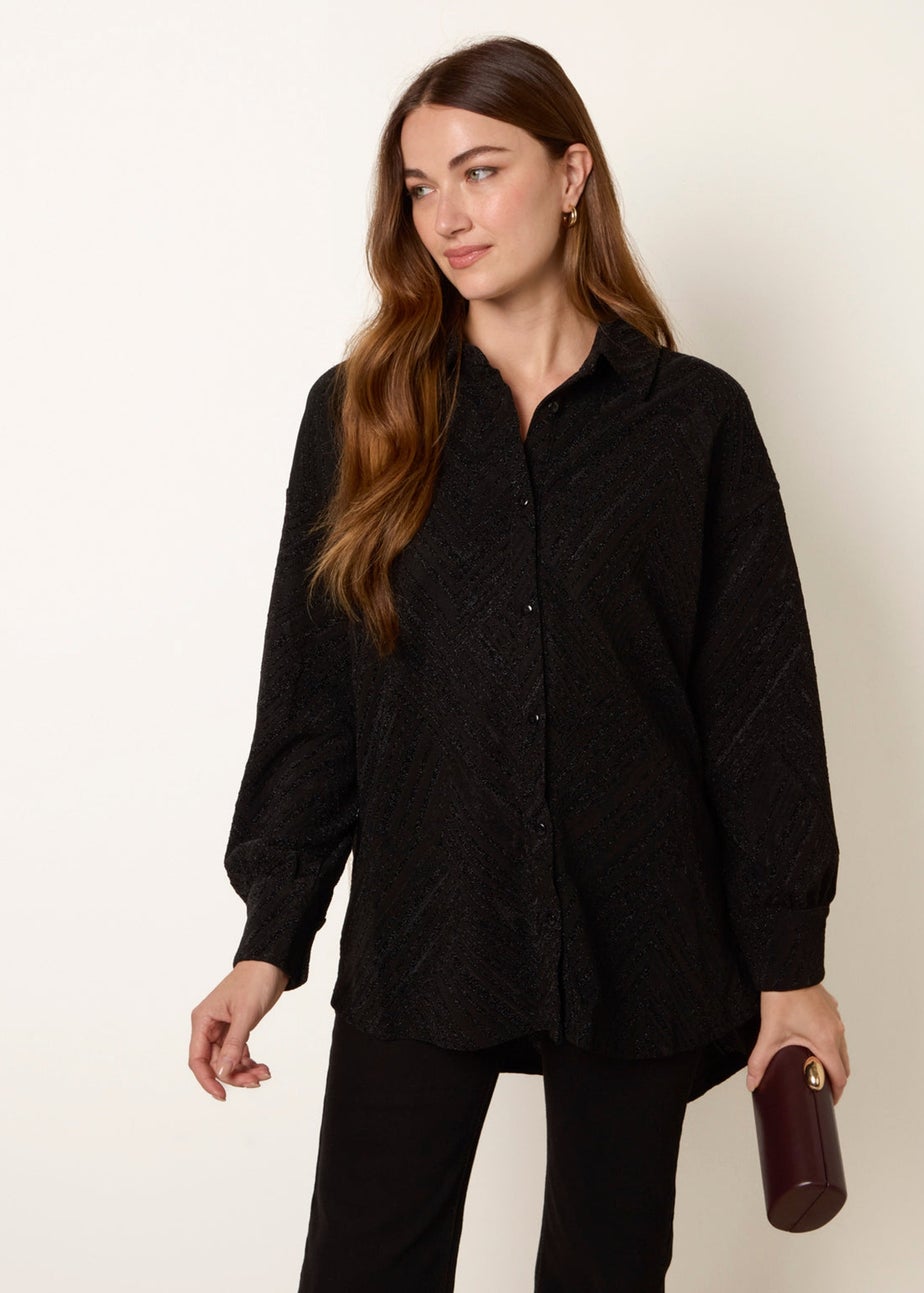 Blue Vanilla Black Lurex Shirt