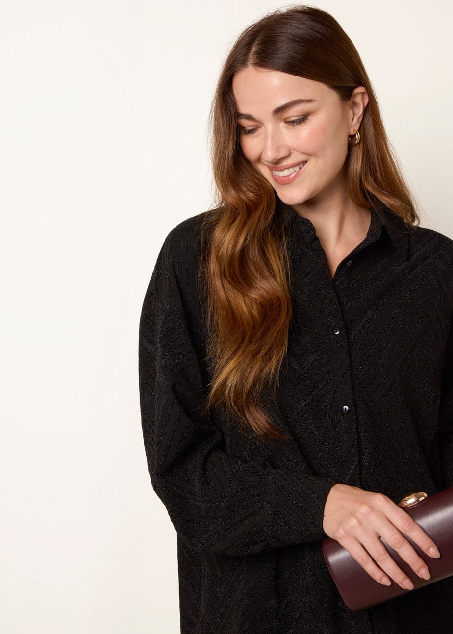 Blue Vanilla Black Lurex Shirt