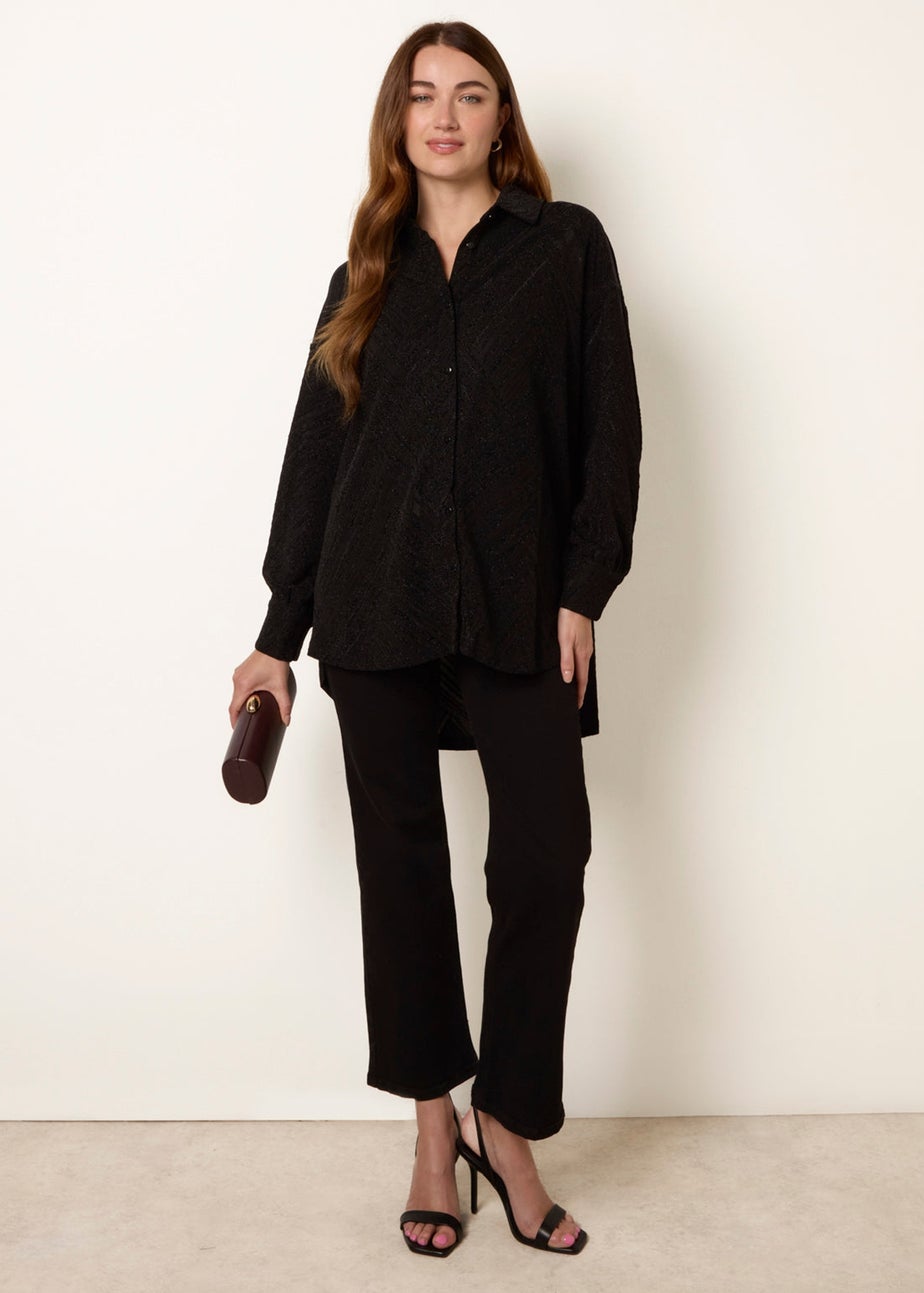 Blue Vanilla Black Lurex Shirt