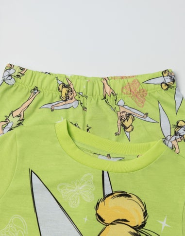 Vanilla Underground Disney Tinkerbell Character Girls Green Long Pyjama Set (2-10yrs)