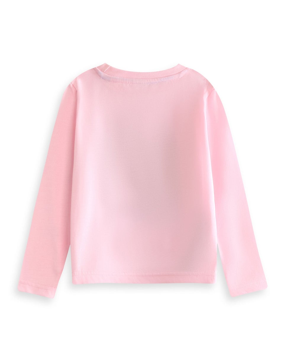 Vanilla Underground Disney Princess Girls Pink Long Pyjama Set (2-10yrs)